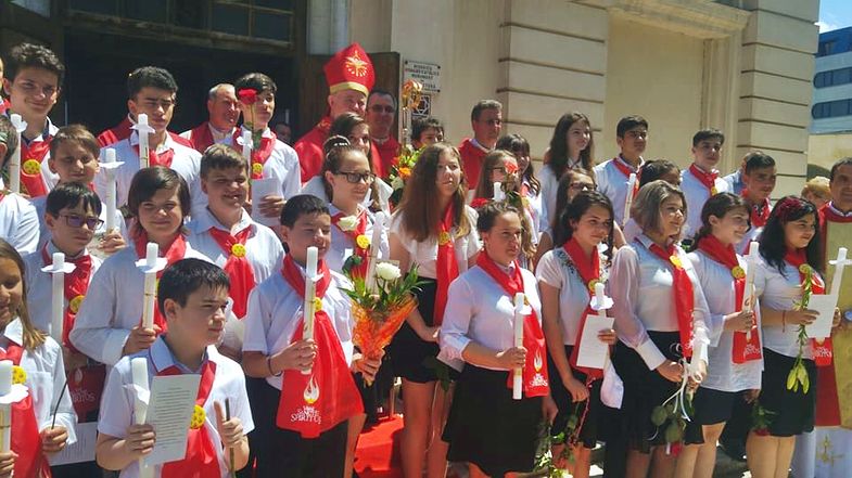 Galați, 2017 - administrarea Mirului, sărbătoarea primirii darurilor Duhului Sfânt