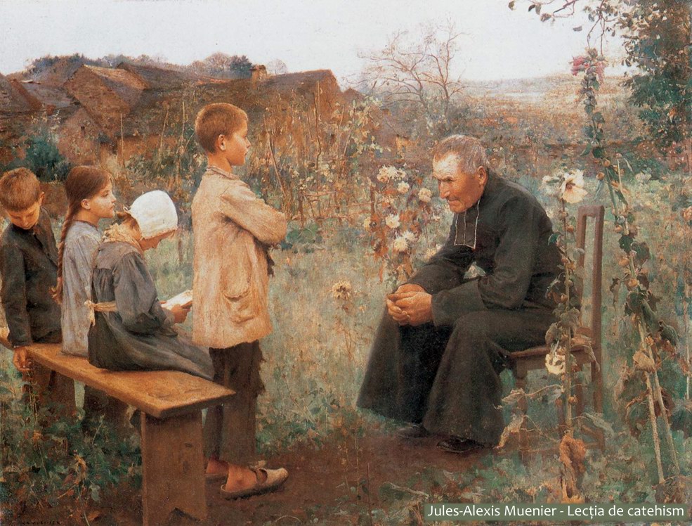 Jules-Alexis Muenier - Lecția de catehism