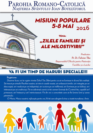 afișul Misiunilor Populare de la Galați (2016)