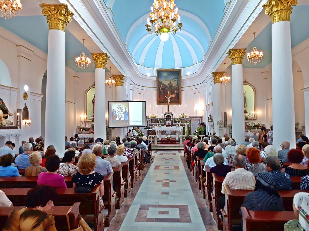 Aniversarea terţiarilor franciscani în biserica catolică din Galaţi