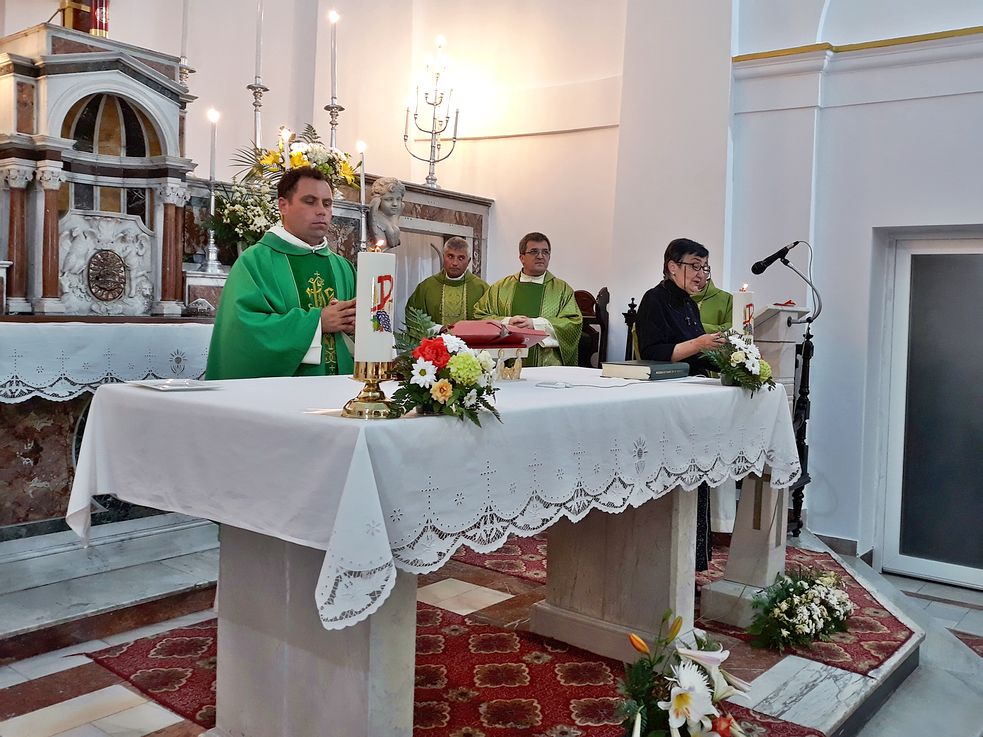 Aniversarea terţiarilor franciscani în biserica catolică din Galaţi