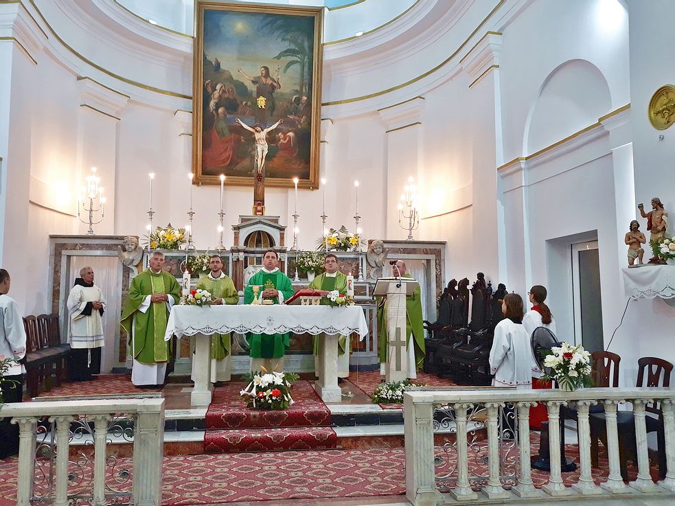 Aniversarea terţiarilor franciscani în biserica catolică din Galaţi