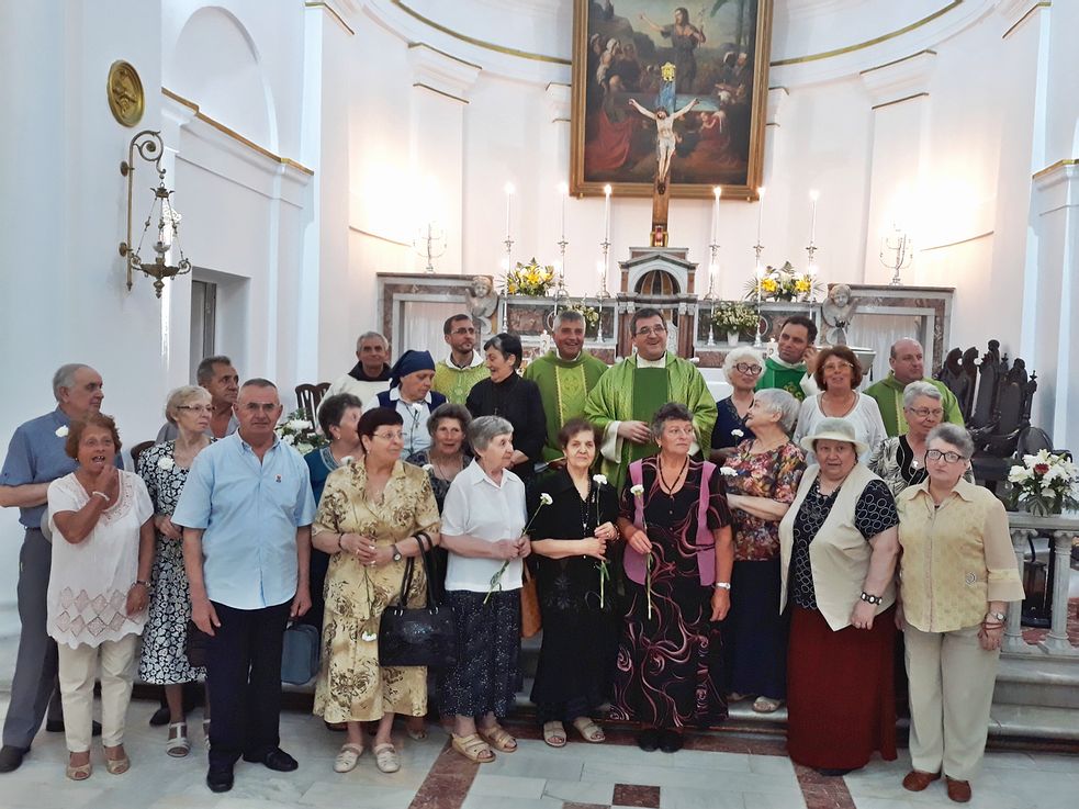 Aniversarea terţiarilor franciscani în biserica catolică din Galaţi