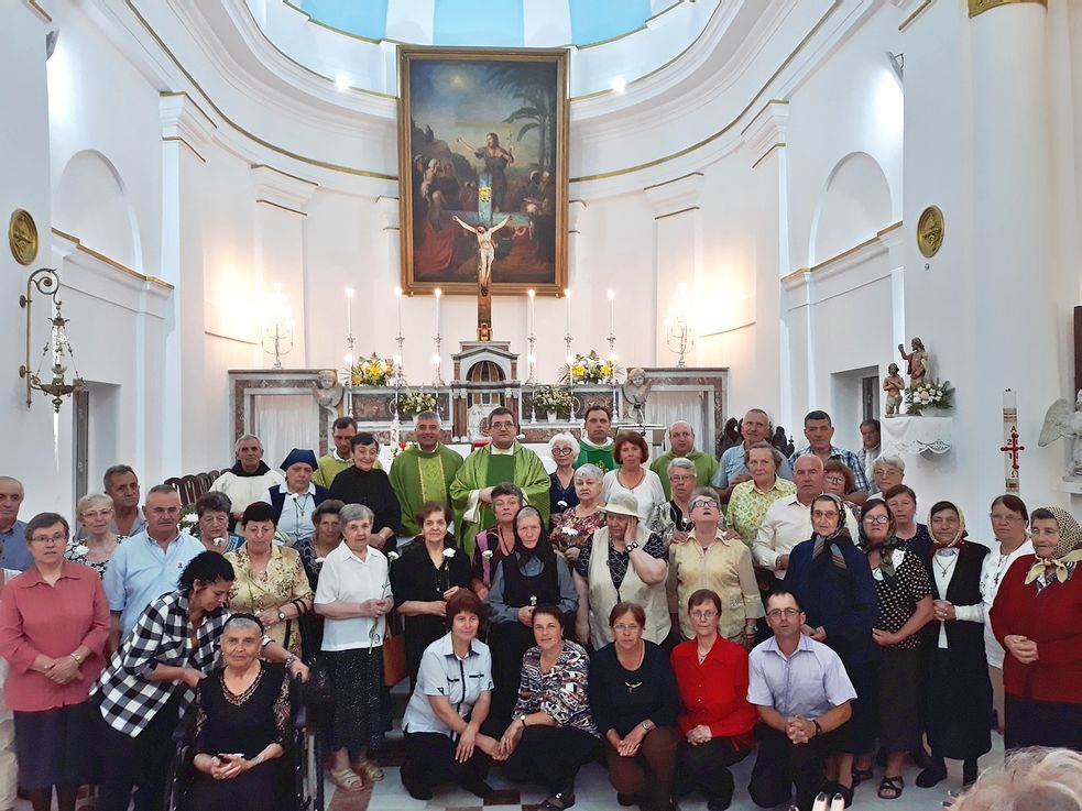 Aniversarea terţiarilor franciscani în biserica catolică din Galaţi