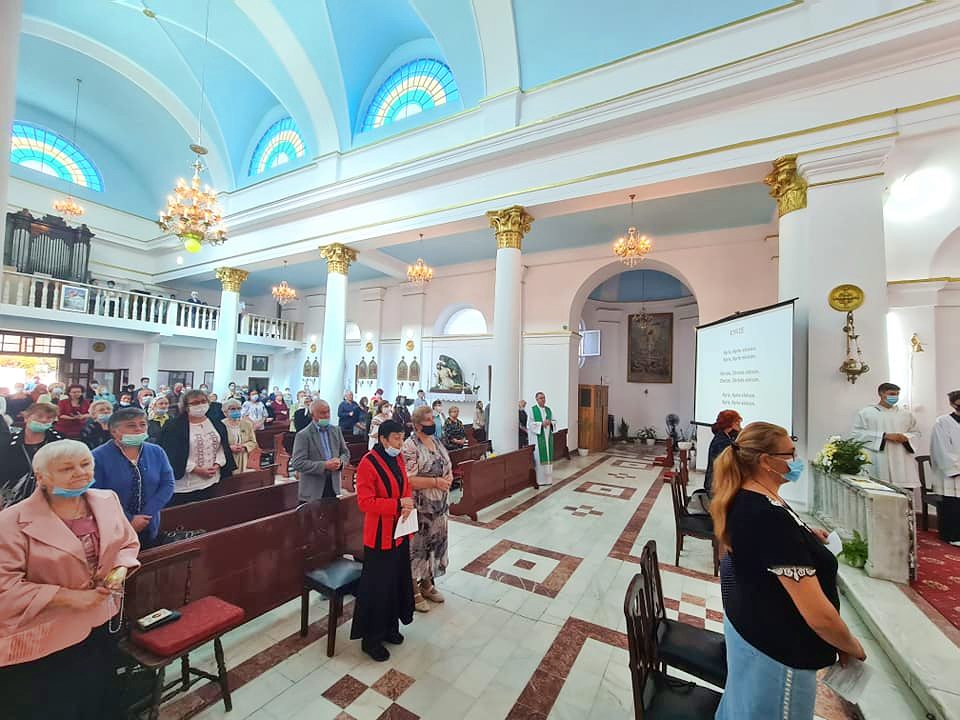 celebrarea depunerii voturilor perpetue de viață franciscană terțiară - Galați (2020)