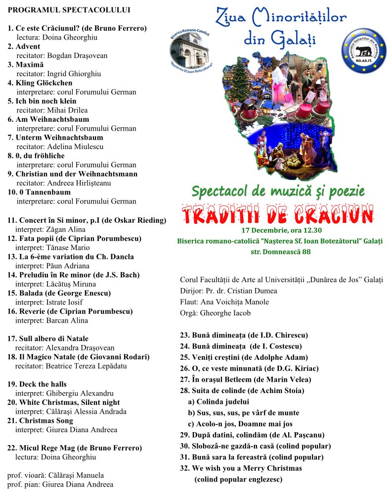 Galați 2017, spectacol de Ziua Minorităților Naționale