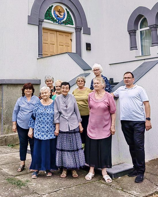grupul din Galați, la Noviciatul franciscan din Prăjești (2022)
