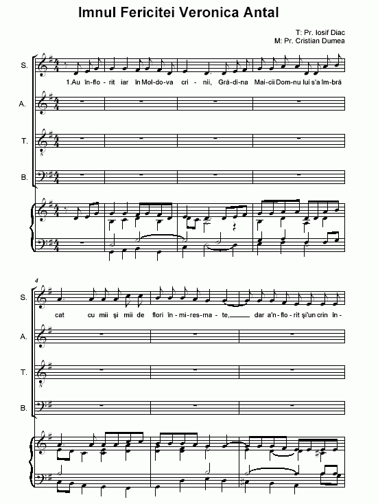 pr. Cristian Dumea & pr. Iosif Diac - Imnul Fericitei Veronica Antal (pag1)