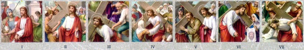devoțiunea Calea Crucii, stațiunile 1 ÷ 7