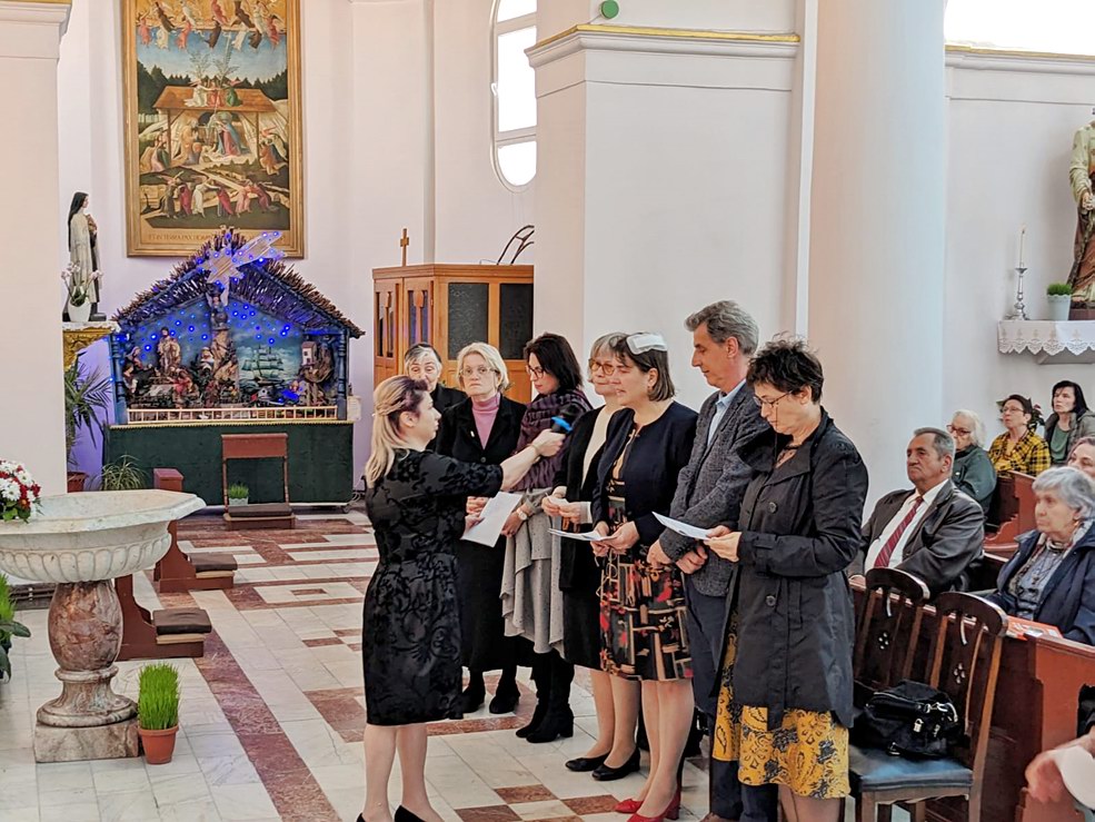 adeziuni la O.F.S. în Duminica Milostivirii Divine (Galați, 2024)