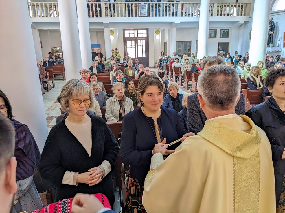 adeziuni la O.F.S. în Duminica Milostivirii Divine (Galați, 2024)