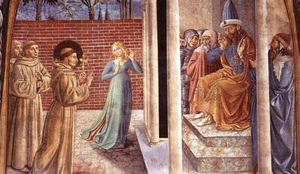 Benozzo Gozzoli - Întâlnirea Sf. Francisc cu sultanul din Egipt