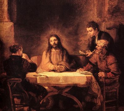 Rembrandt van Rijn - Cina de la Emaus (1648)