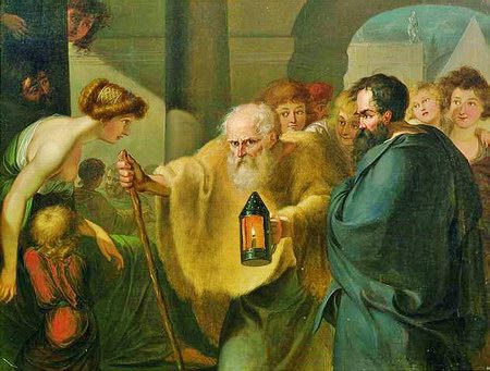 Johann Heinrich Wilhelm Tischbein - Diogene căutând un om (1780)